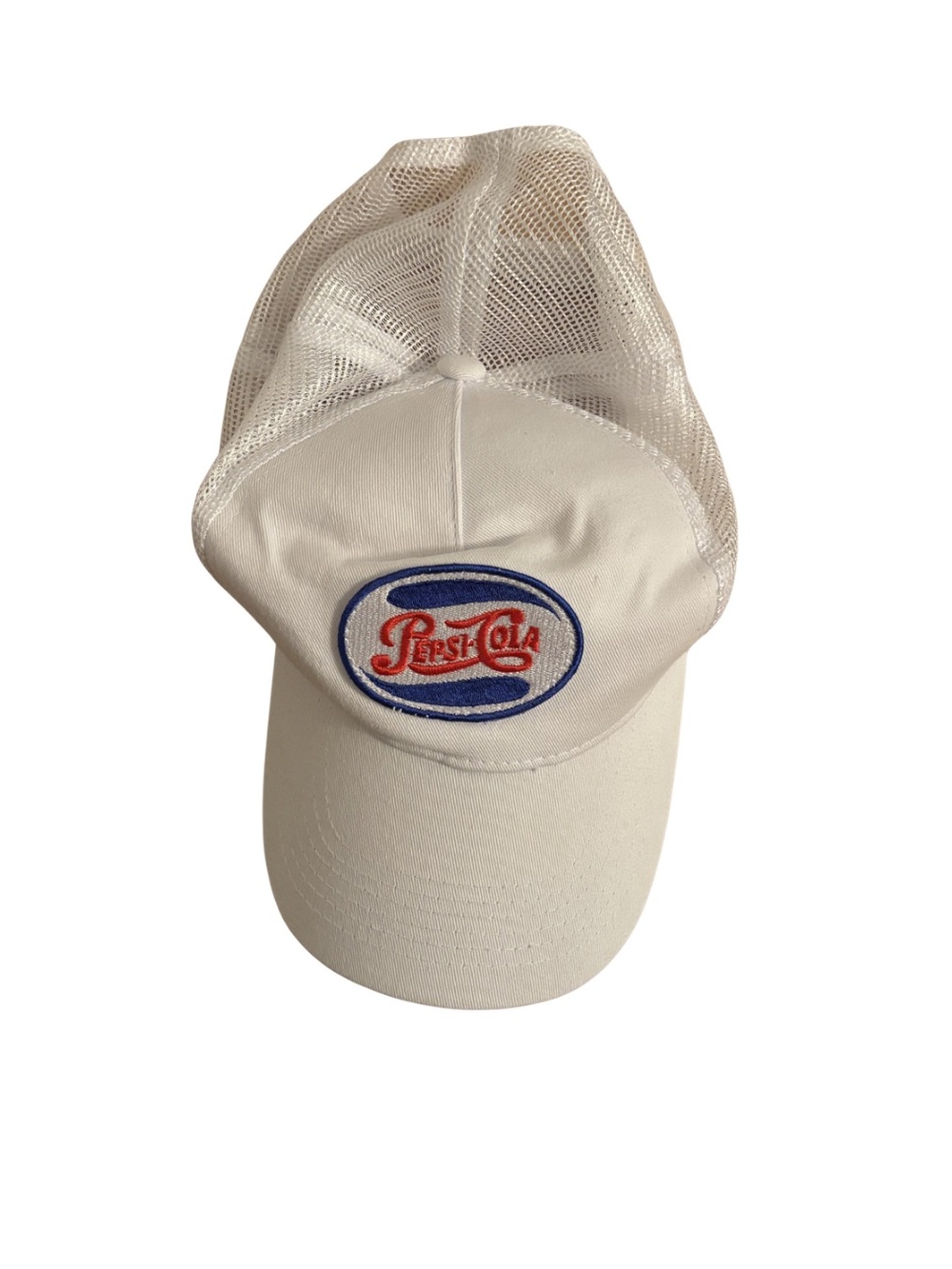 Vintage Pepsi Cola White Trucker SnapBack Hat